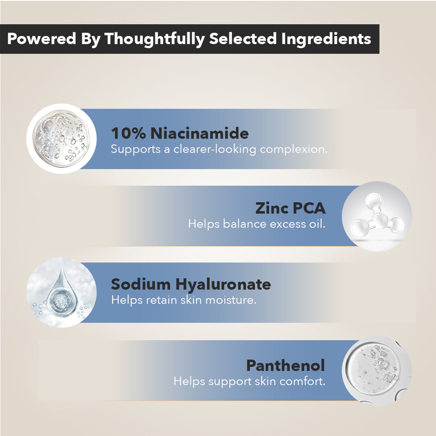 ZER03 10% Niacinamide Serum for Face | with Zinc PCA & Centella Asiatica | Lightweight Hydrating Face Serum | For Men & Women | 30ml